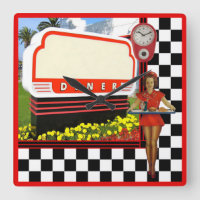 50s Retro Diner Blank Sign