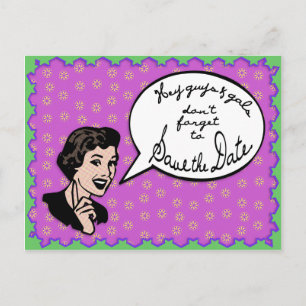 50's Save the Date Template