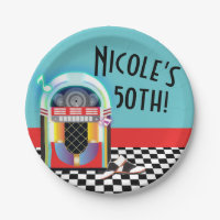 50's Sock Hop Dance Party Jukebox Red Custom