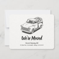 50's Truck B&W Personalise Office Address