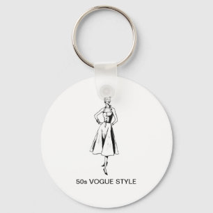 50s VOGUE STYLE KEY RING