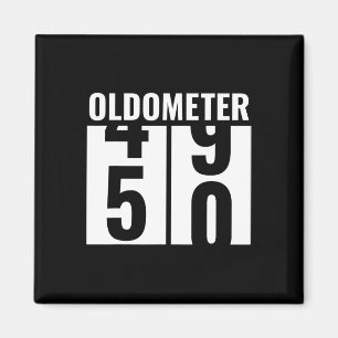 50th 50 Birthday Funny Gift Men Women Oldometer 49 Magnet