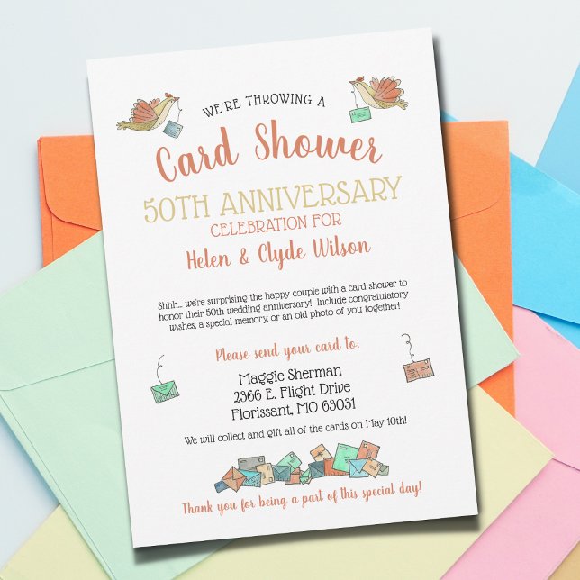 50TH Anniversary Card Shower Illustrated (Creator Uploaded)