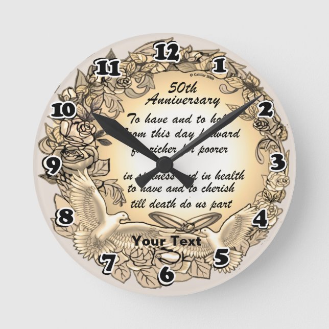 50th Anniversary Clock (Front)