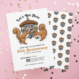 50th Anniversary Disco Squirrels Invitation