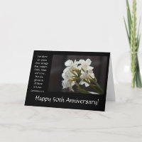 50th Anniversary, floral, bible verse about love