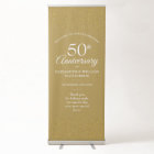 50th Anniversary Gold Dust Confetti Welcome