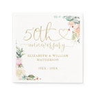50th Anniversary Gold Heart Roses Floral