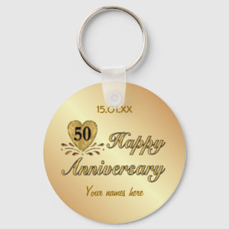 50th Anniversary - Gold Key Ring