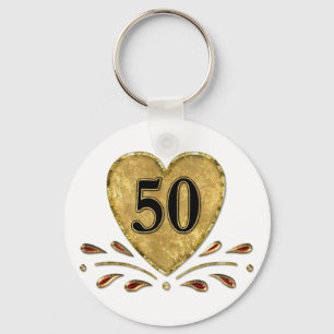50th Anniversary - Gold Key Ring