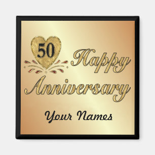 50th Anniversary - Gold Magnet