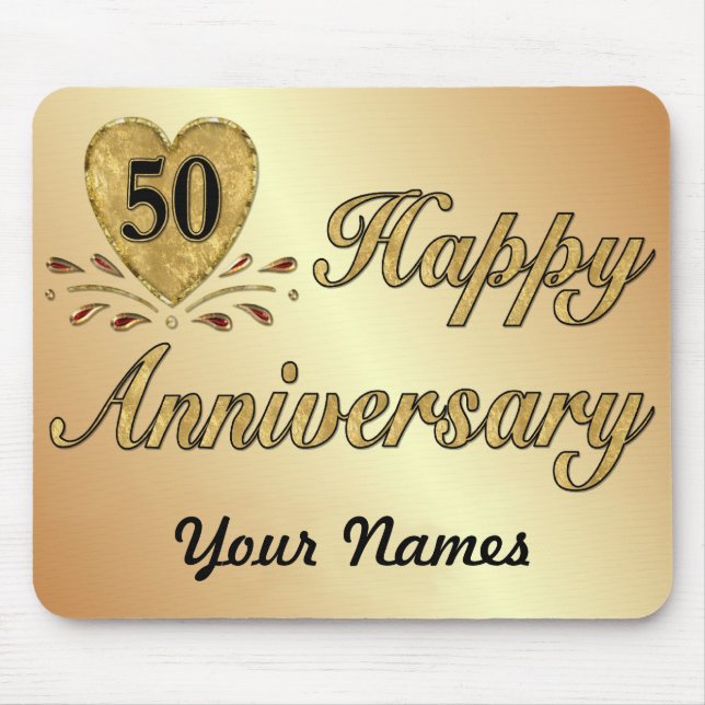 50th Anniversary - Gold Mouse Pad (Front)