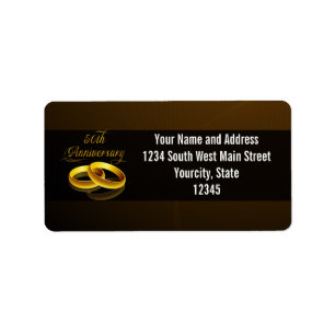 50th Anniversary Gold Script Label