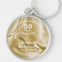 50th Anniversary Gold Wedding Gift Personalised 