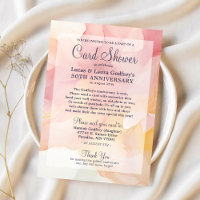 50th Anniversary Golden Pastels Card Shower