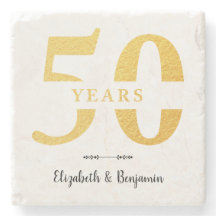 50th Anniversary Golden Wedding Gift Personalised