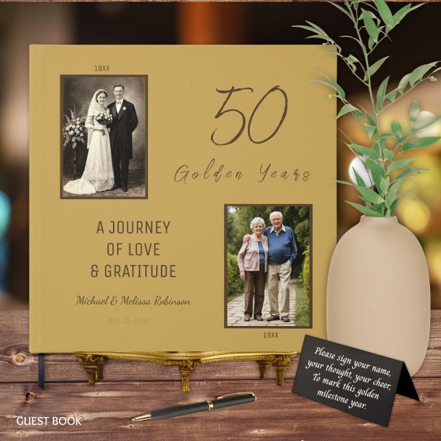 50th Anniversary Guest Book – Gold (Creator Uploaded)