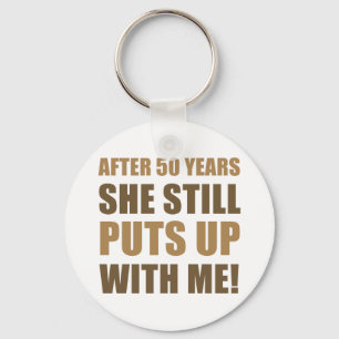 50th Anniversary Humor For Men Key Ring