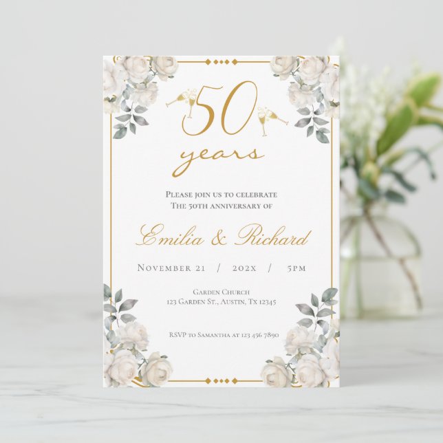 50th anniversary invitation (Standing Front)