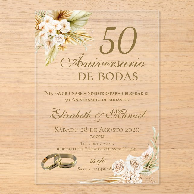 50th Anniversary invitation (Front)