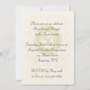 50th Anniversary Invitation