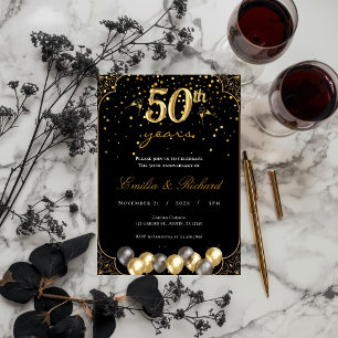 50th anniversary invitation