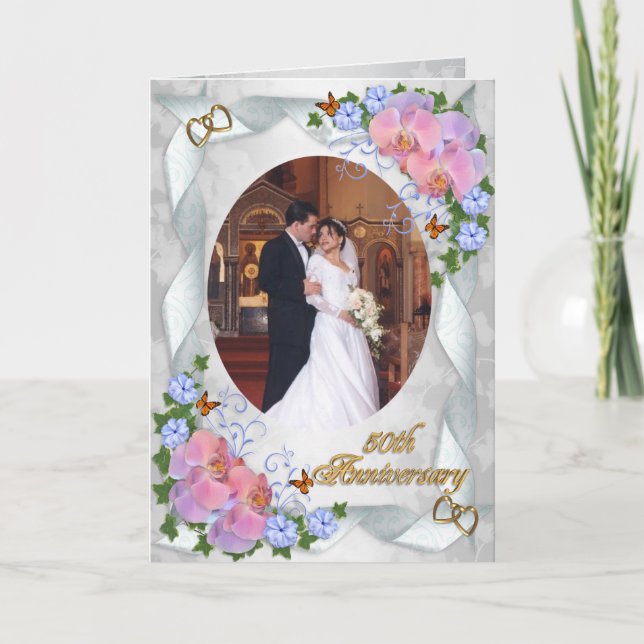 50th Anniversary invitation for parents w photo (Front)