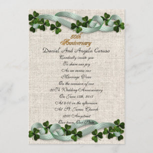 50th Anniversary Invitation Irish theme