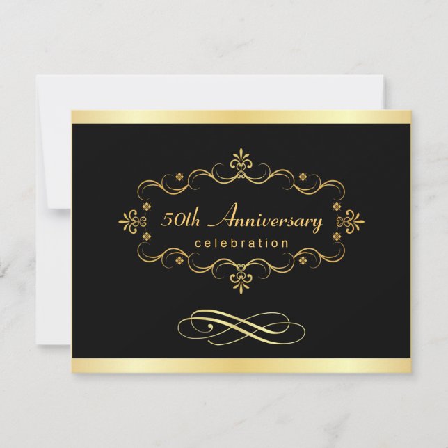 50th Anniversary Invitations - Special Bargain (Front)