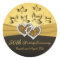 50th Anniversary Joined Hearts 1.5" Round Sticker