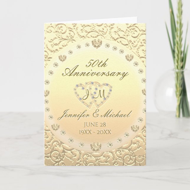 50th Anniversary Monogram Card (Front)