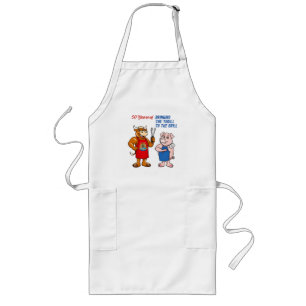 50th Anniversary Moo & Oink Long Apron