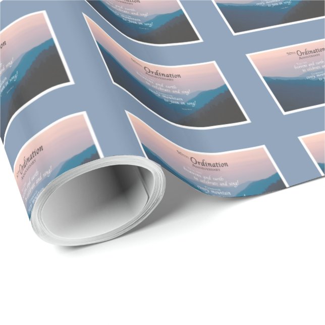50th Anniversary of Ordination Congratulations Wrapping Paper (Roll Corner)