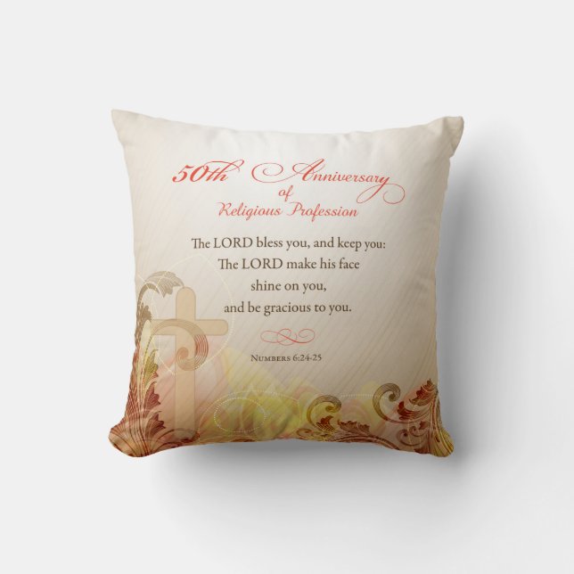 50th Anniversary of Religious Profession, Nun Cushion (Front)