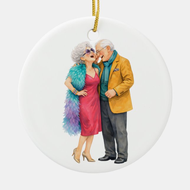 50th Anniversary ornament Personalise (Front)