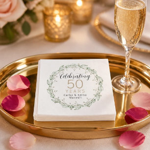 50th Anniversary Paper Napkins