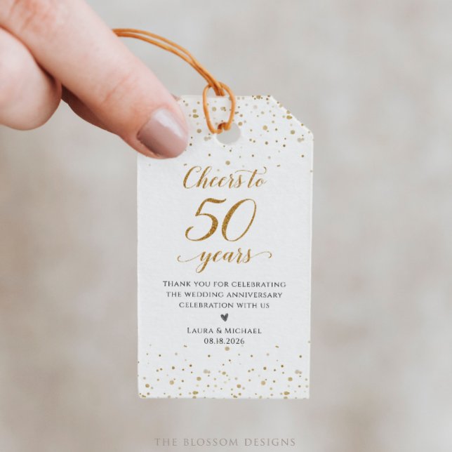 50th Anniversary Party Favour Tags - GAC27 (Creator Uploaded)