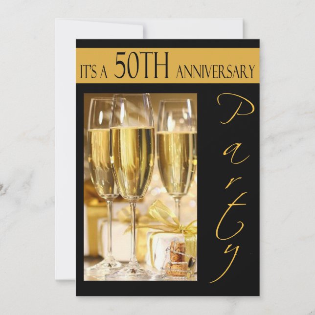 50th Anniversary Party Invitation (Front)