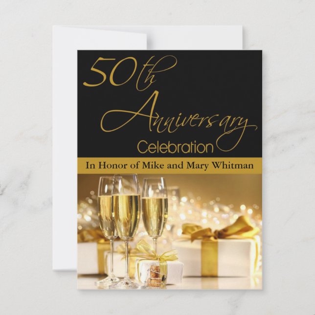 50th Anniversary Party Invitation (Front)