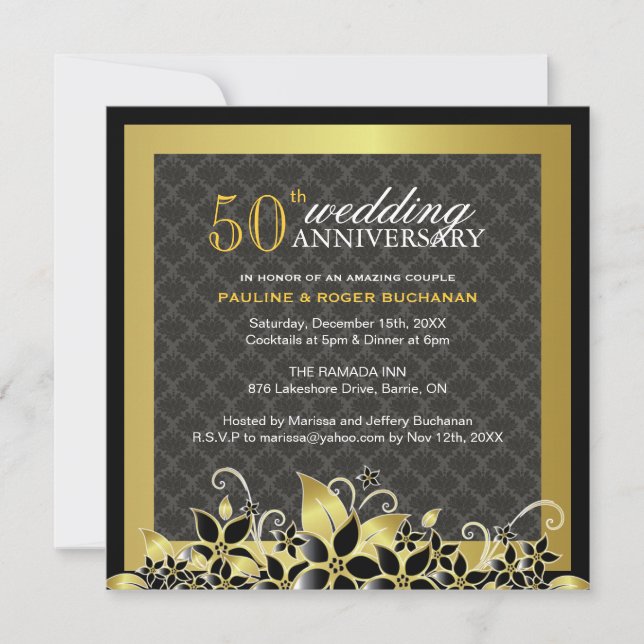 50th Anniversary Party Invitation (Front)