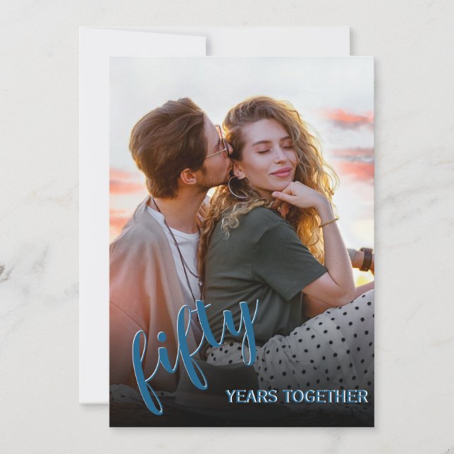 50th Anniversary Photo Invitation – Any Year (Front)