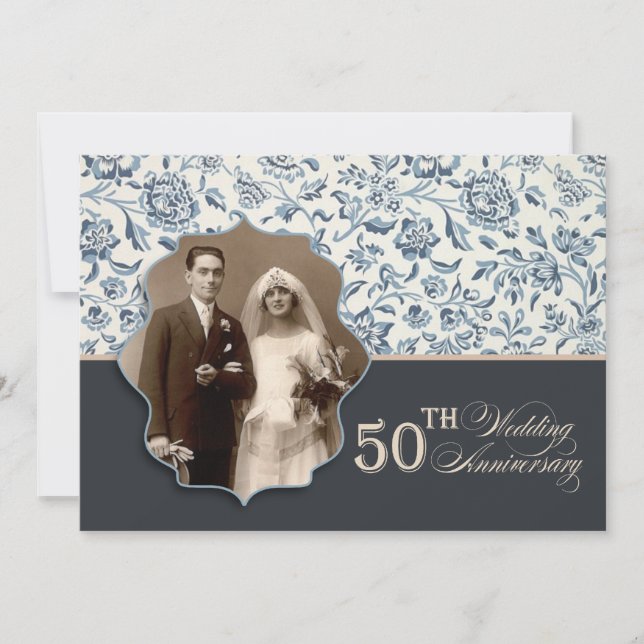 50th anniversary photo invitations (Front)