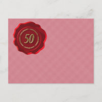 50th anniversary red wax seal