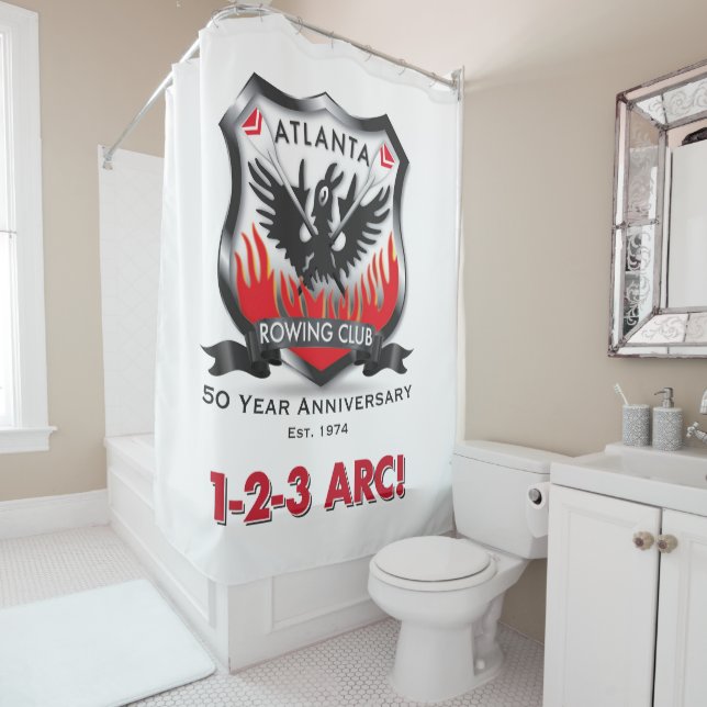 50th Anniversary Shower Curtain (In Situ)