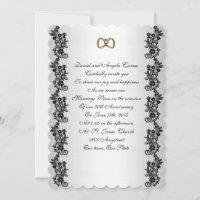 50th Anniversary vow renewal black border