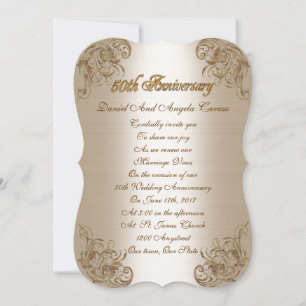 50th Anniversary vow renewal Invitation