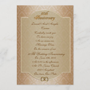50th Anniversary vow renewal Invitation