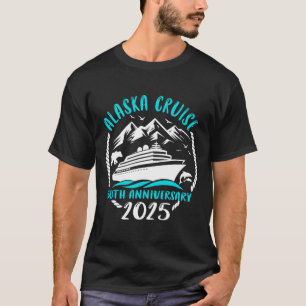 50th Anniversary Wedding Alaska Cruise 2025 Couple T-Shirt