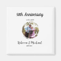 50th anniversary wedding photo circle name year 
