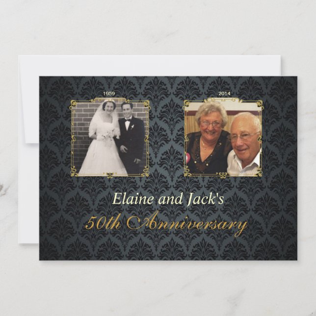 50th Anniversary Wedding Photo Invitation (Front)